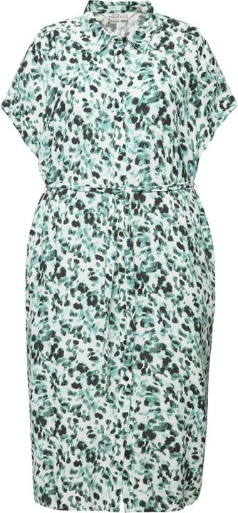 Immagine prodotto Studio Untold Abito chemisier midi dal taglio oversize con stampa allover, collo da camicia e cintura (54)
