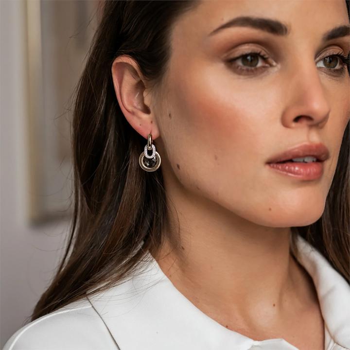 Image du produit Ti Sento Milano Pendentif pour créoles avec zirconium doré 9206TY (Argent sterling 925)