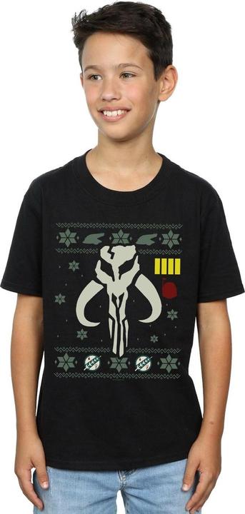Actual product image Star Wars Boys Christmas Bantha Skull T-Shirt (116)