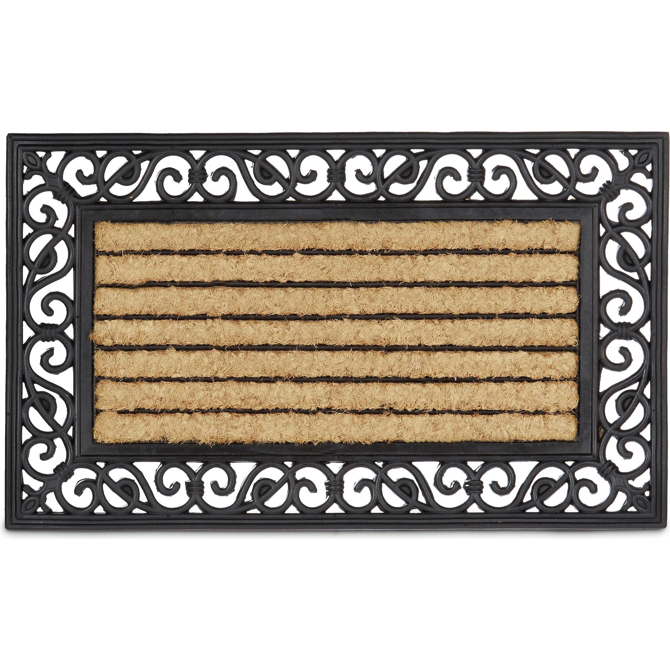 Relaxdays, Fussmatte, Fussmatte Kokos (75 x 45 x 2 cm)