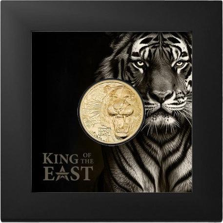 Actual product image CIT Coin Invest Gold King of the East - Tiger 1/4 oz PP - Ultra High Relief (999.90, 2025)