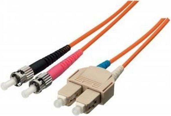 Actual product image equip FO patch cable ST->SC singlemode duplex OS2 ge (5 m)