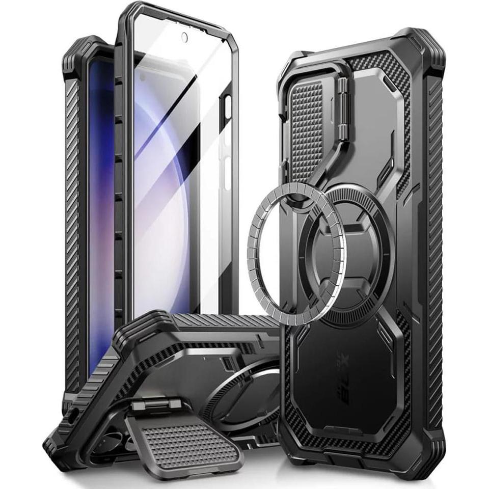 i-Blason IBLSN Armorbox Mag Supcase Hülle mit MagSafe für Samsung Galaxy S24+ – Schwarz (Samsung Galaxy S24+), Smartphon...