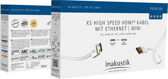 Produktbild Inakustik mini HDMI (Typ C) — HDMI (Typ A) (5 m, HDMI)