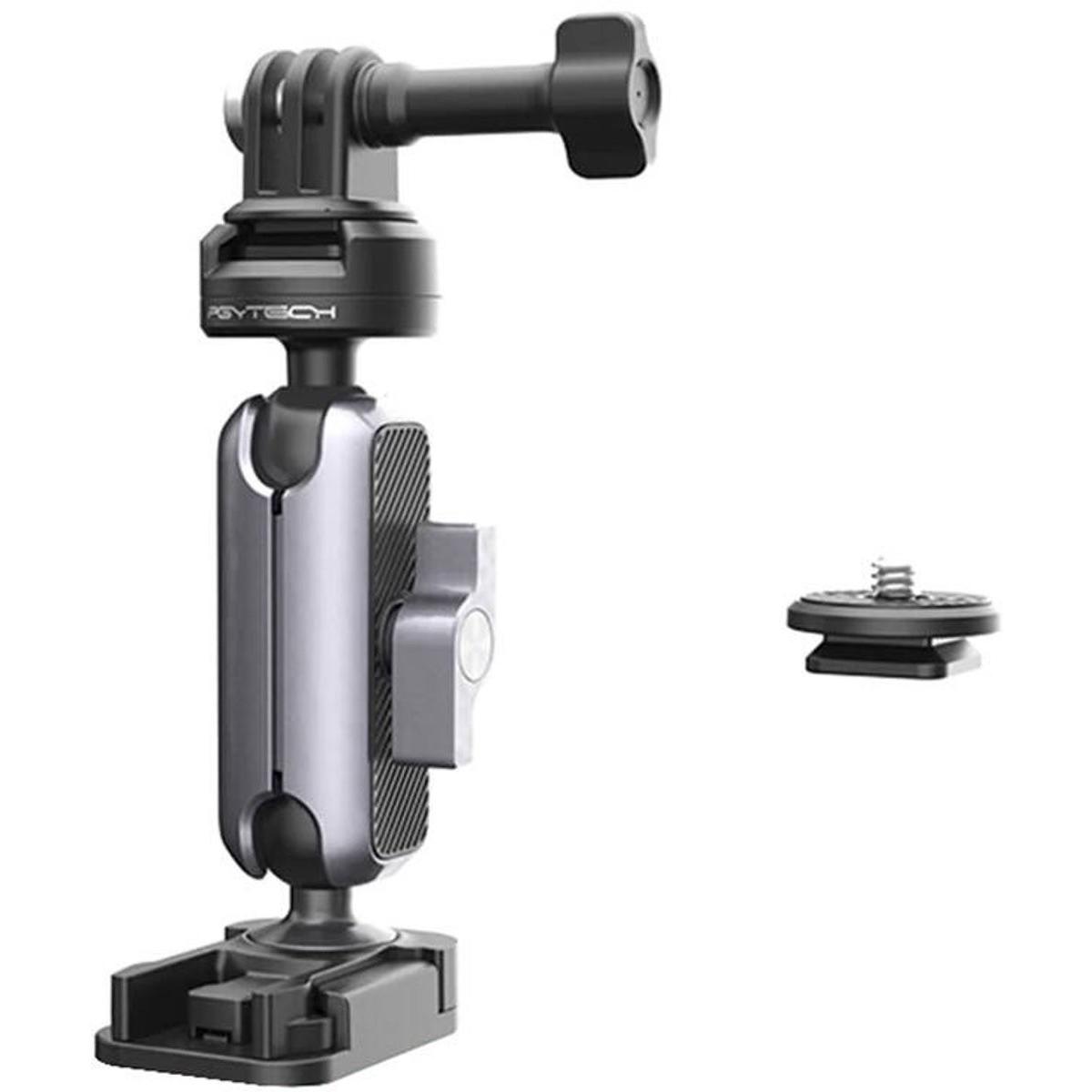 Pgytech Supporto per casco per videocamere d'azione CapLock, Accessori action cam, Argento