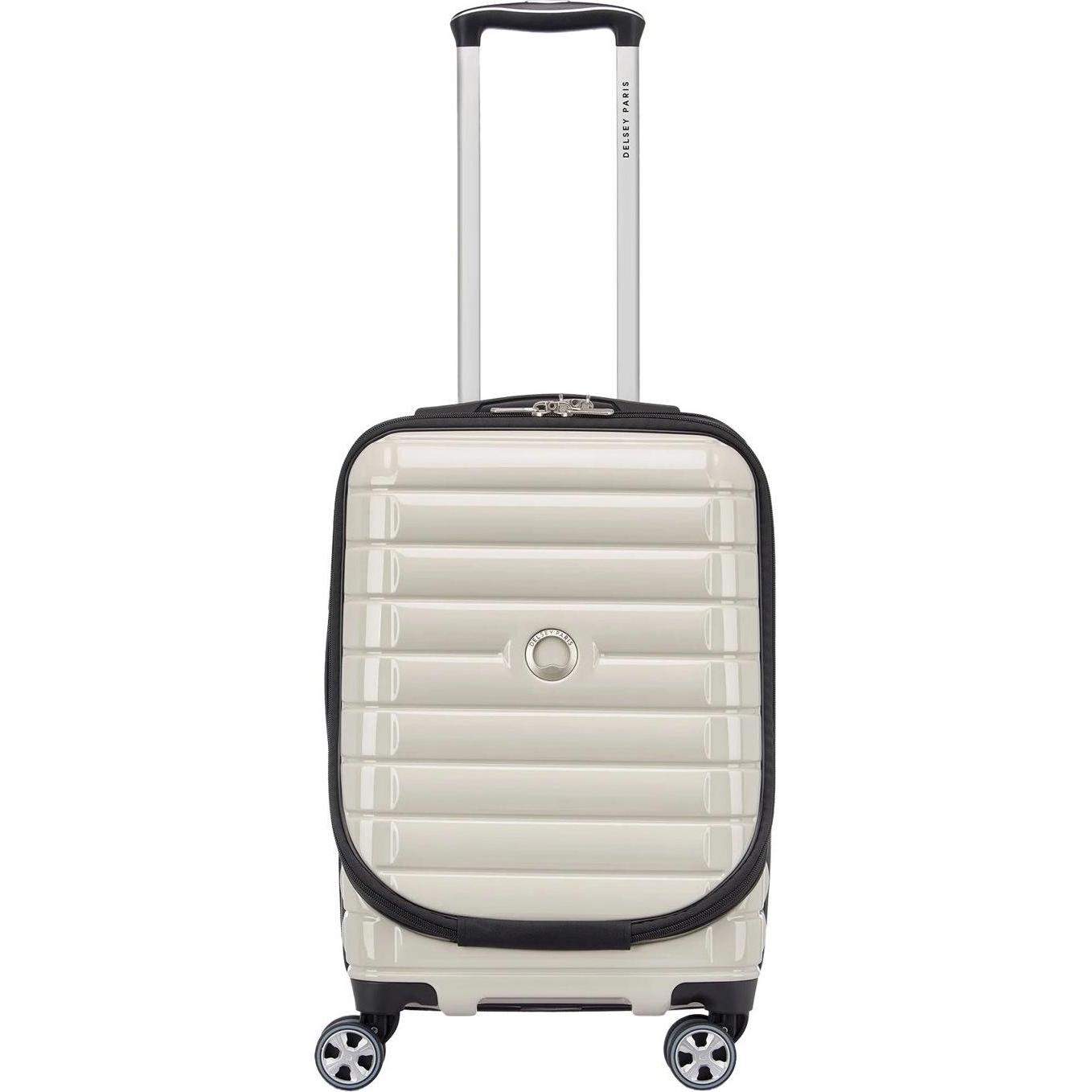 Delsey Beige Valigia, Shadow 5.0 Trolley Da Cabina A 4 Ruote 55 Cm Scomparto Per Laptop Con Piega Di Espansione, (41 L)