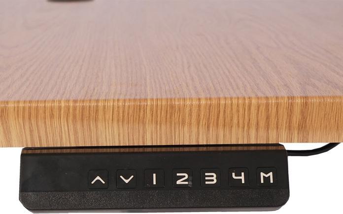 Immagine prodotto Swisshandel24 Scrivania ad angolo, scrivania per computer, regolabile elettricamente in altezza 178x178cm 84kg