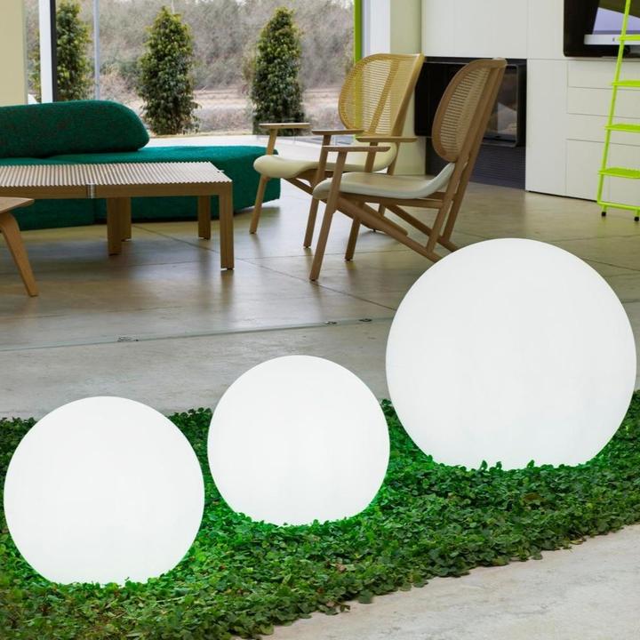 Produktbild Newgarden BULY 40 LED Kugelleuchte, runde Gartenleuchte 40cm E27 Innen & Aussen IP65 (600 lm, E27, IP65)