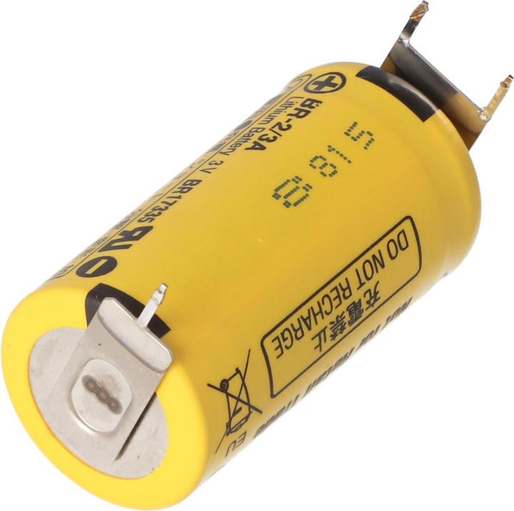 Actual product image Panasonic Battery BR-2/3A with print contact ++-, BR17335 (1 pcs.)