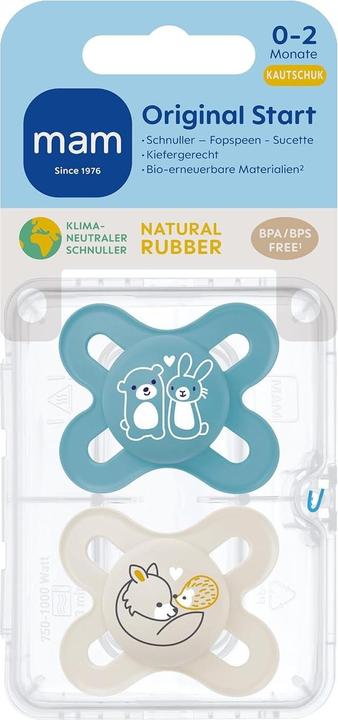 Actual product image MAM Original Start Rubber Pacifier 2 pieces (2 x)
