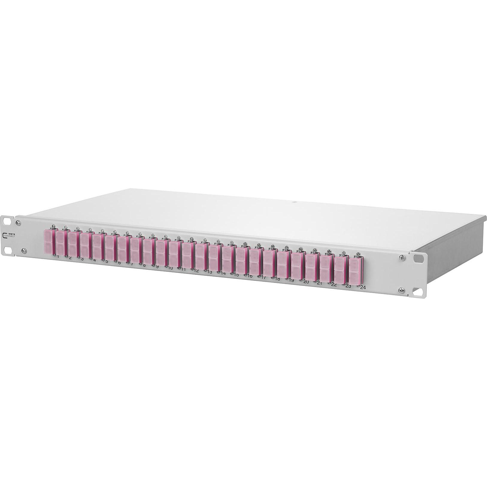 Metz Connect 150250BB24-E. Stecker: SC. Produktfarbe: Silber, Material: Aluminium, Rack-Kapazität: 1, Server Zubehör, Gr...