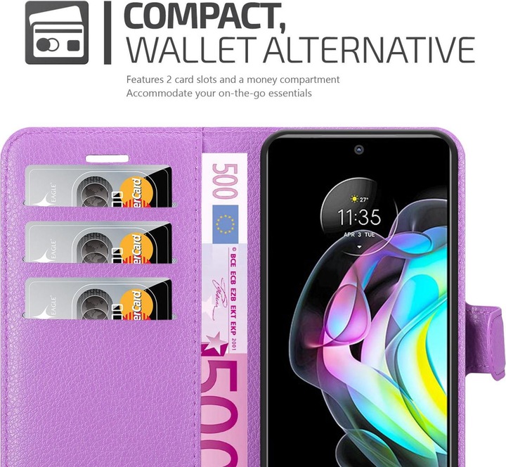 Actual product image Cadorabo Book Stand Case for Motorola EDGE 20 (Motorola Edge 20)