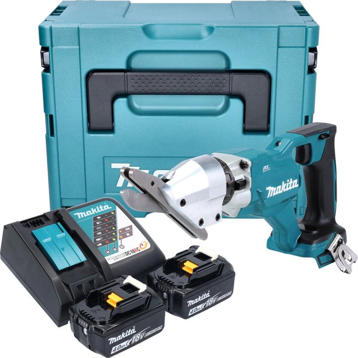 Makita DJS 800 RMJ Akku Faserzementschere 18 V Brushless + 2x Akku 4,0 Ah + Ladegerät + Makpac