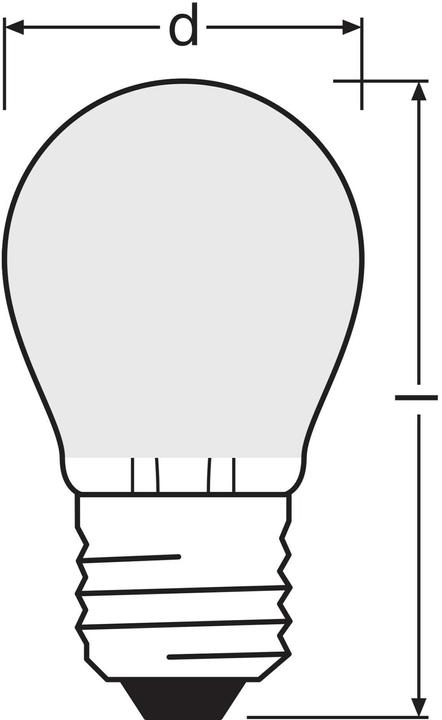 Productafbeelding Osram Ster Klassieker P (E27, 5.50 W, 806 lm, 1 x, D)