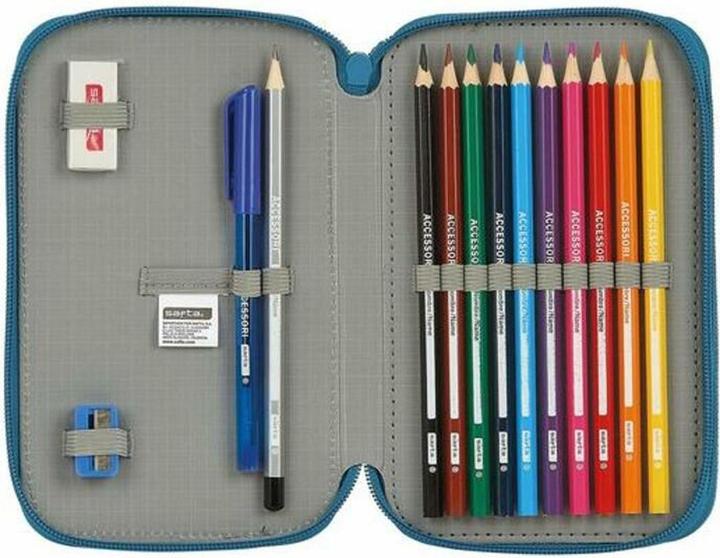 Immagine prodotto Safta Borsa a doppia molla BlackFit8 M854 Blu 12,5 x 19,5 x 4 cm (28 pezzi)