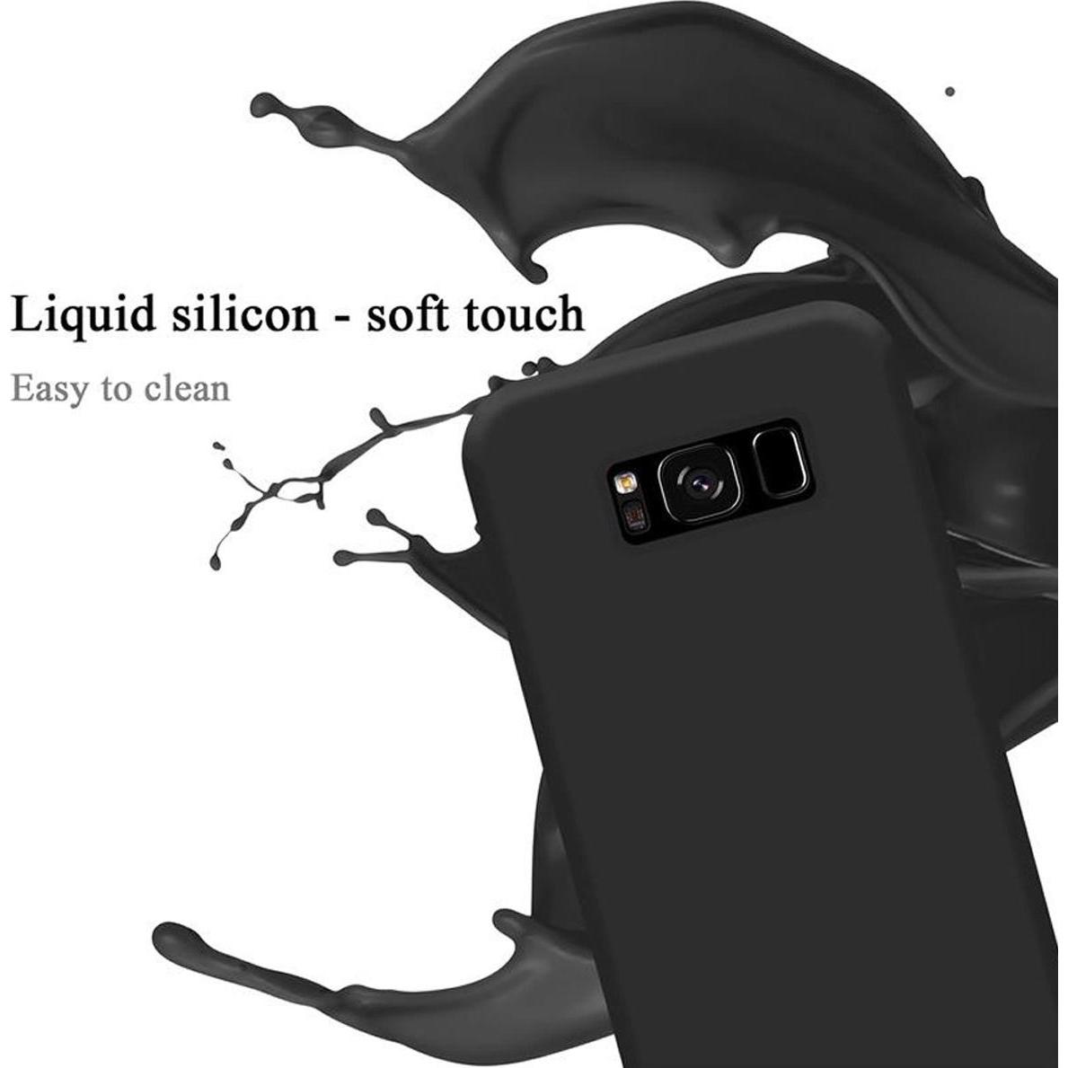 Thumbnail - Cadorabo TPU Liquid Silicone Case Cover (Samsung Galaxy S8+), Smartphone Hülle, Schwarz