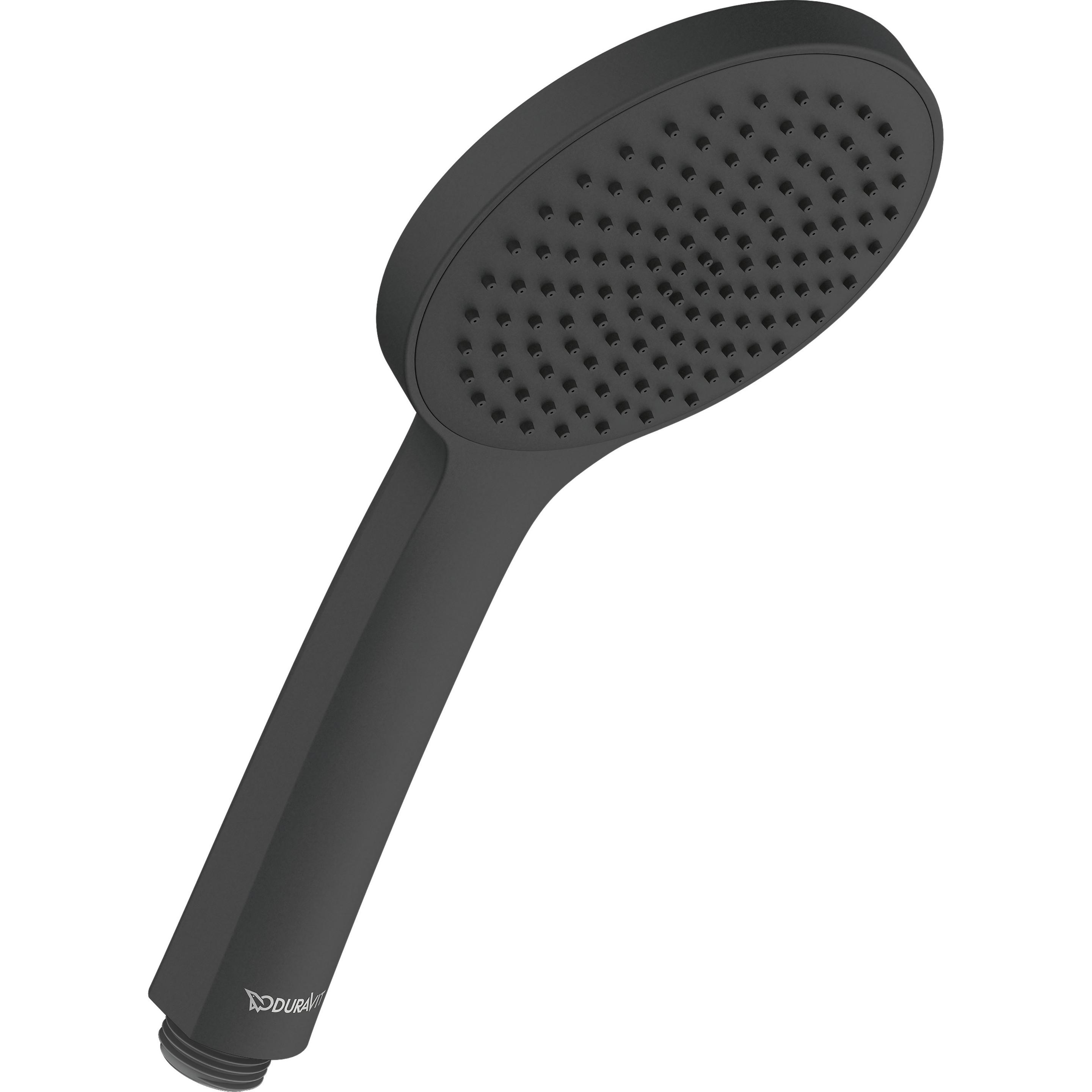 Duravit, Duschbrause, Handbrause 110, 1 jet schwarz matt (1 Strahlarten, 19.50 l/min)