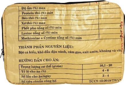 Produktbild Bekos Upcycling - Laptoptasche 17" aus recycelten Fischfuttersäcke gelb (17")