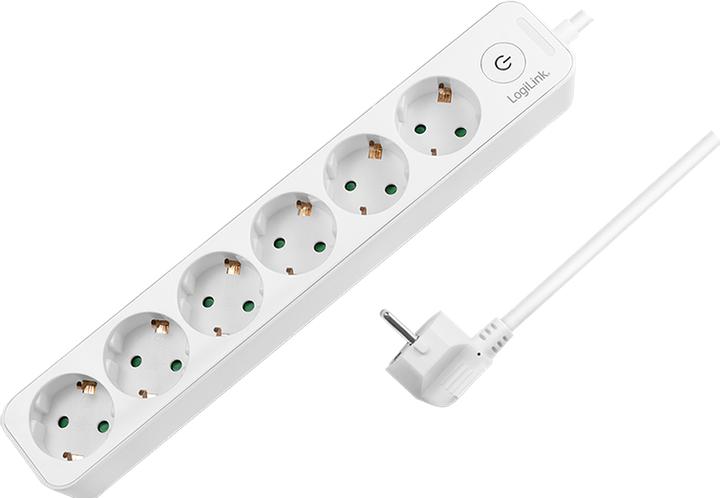 Image du produit LogiLink 6x CEE 7/3 max. (6x, CEE 7/3, 1.50 m)