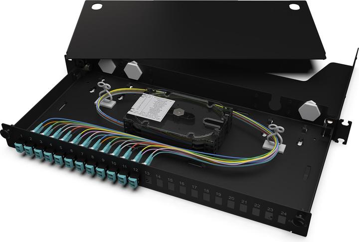 Actual product image Corning LAN1-12AD-PGTL-B Fibre optic housing, extendable, pre-assembled - Adapter - Network