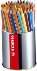 Immagine prodotto STABILO Matite colorate triangolari Trio spesso, 92 scatola rotonda in metallo (Multicolore, 92 x)