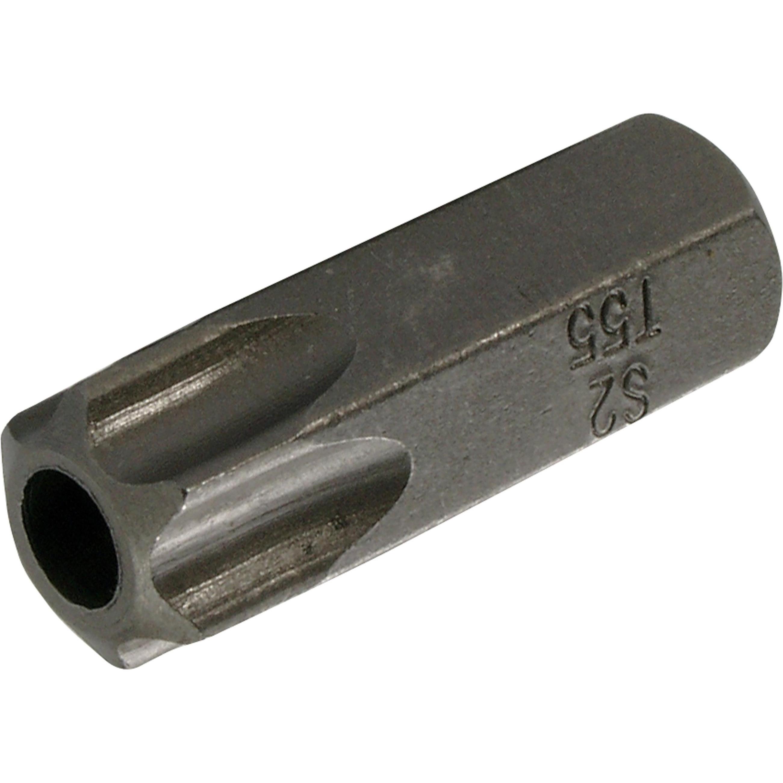 BGS, Bits, Bit Länge 30 mm Antrieb Aussensechskant 10 mm (3/8") T-Profil (für Torx) mit Bohrung T55 (10 mm (3/8"), 12,5 ...