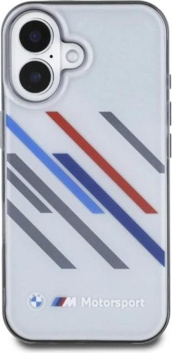 Produktbild BMW BMHCP16M23HTRAG iPhone 16 Plus 6.7" szary/grey hardcase Motosport IML Random Stripes (Apple iPhone 16 Plus)