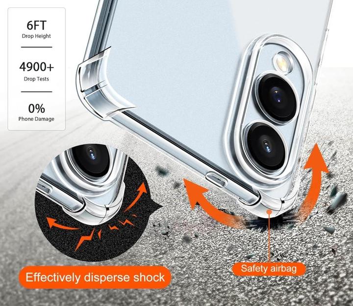 Produktbild Screenguard Crystal Soft Airbag Bumper Hülle (Samsung Galaxy S25 Edge)