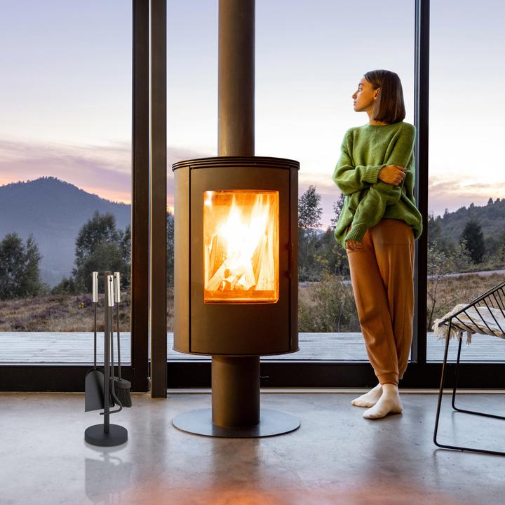 Produktbild Relaxdays 4-tlg. Kaminbesteck