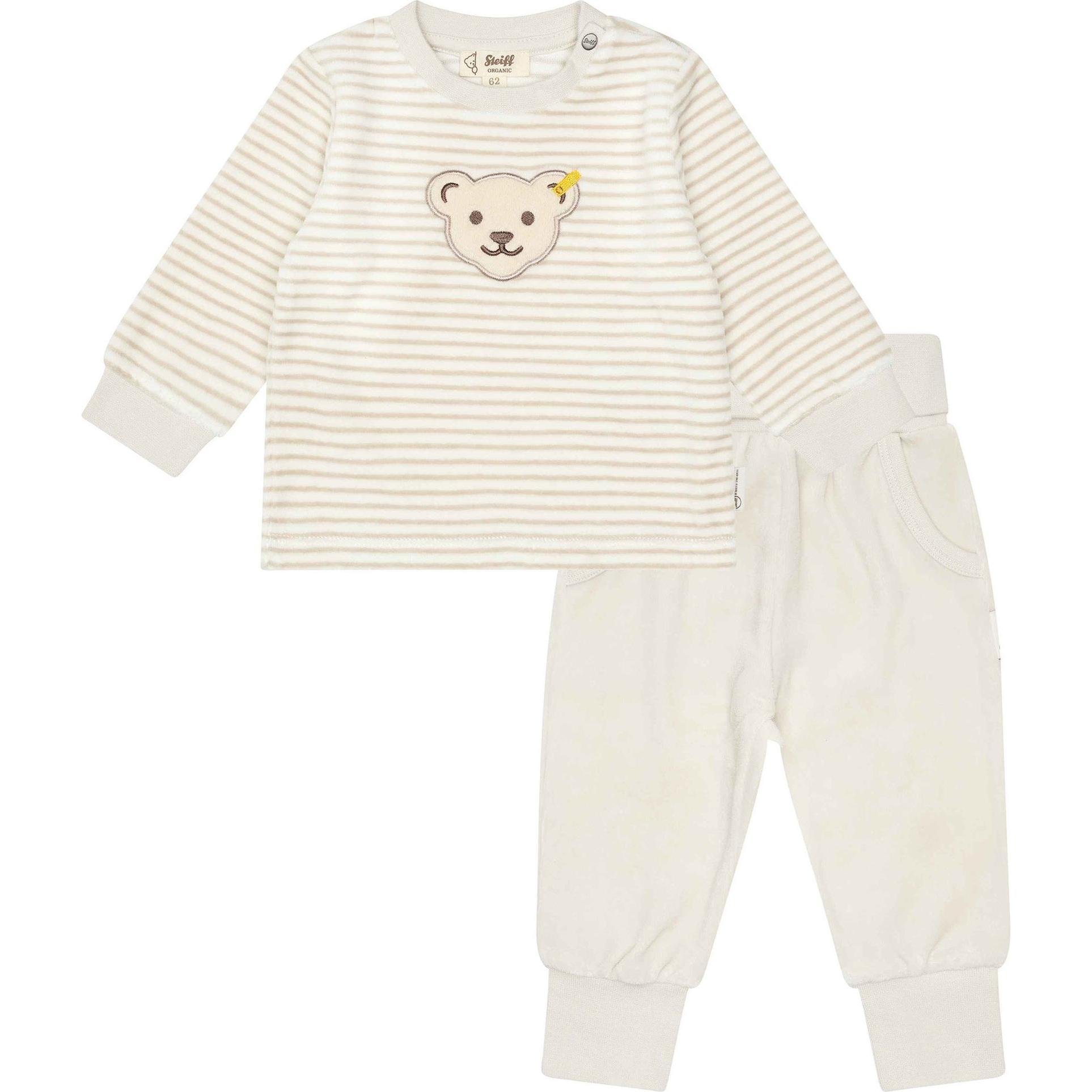 Steiff, Herren, Strampler, Baby Sweatanzug, Beige, (80)