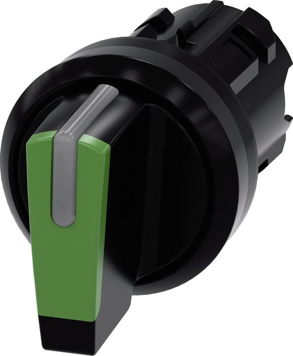 Actual product image Siemens Toggle switch 3stuf bel.b gn rectangular 3SU1002-2BN40-0AA0