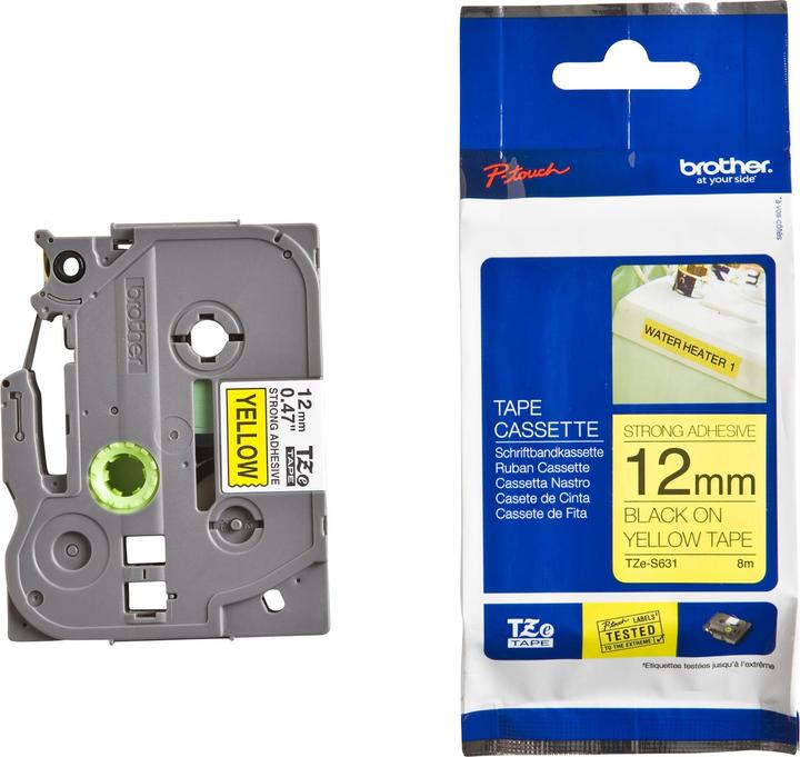 Produktbild Brother Tze-S631 (1.20 cm, Gelb, Schwarz)