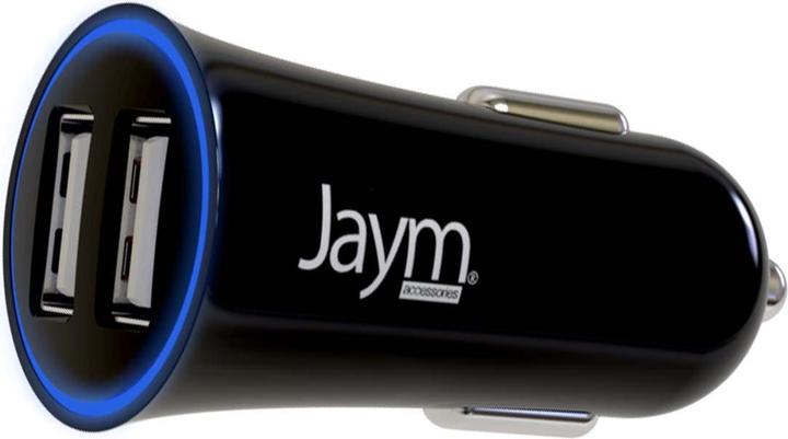 Produktbild Jaym PACK CHARGEUR VOITURE 2 USB-A 12W 12-24V + CABLE USB-A VERS LIGHTNING MFI 1M NOIRS - ®**