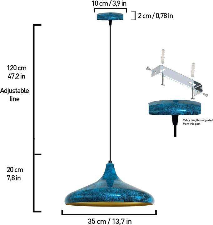 Produktbild Bamyum Champion Pendelleuchte Ozean (E27)