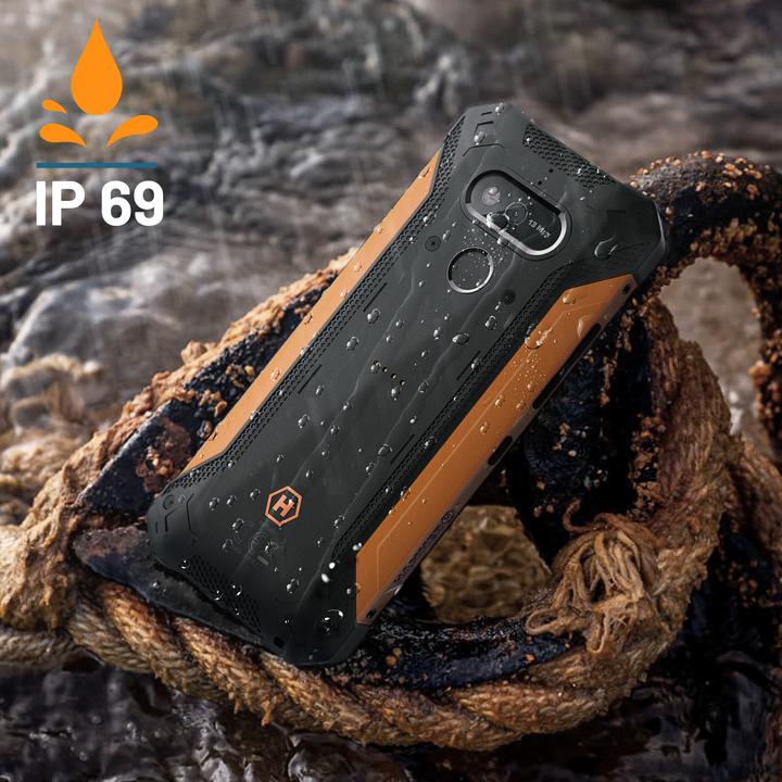 Actual product image Hammer Explorer Plus Eco (64 GB, Black / Orange, 5.72", Single SIM, 4G)
