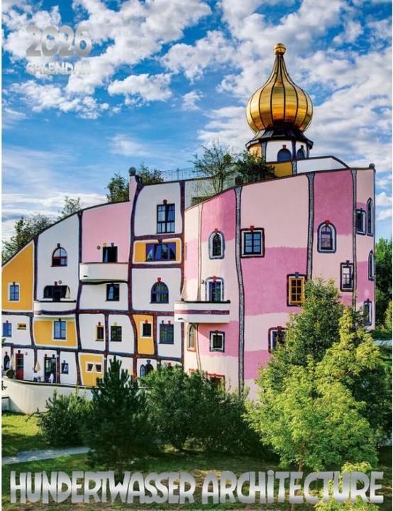 Produktbild Grosser Hundertwasser Architektur Kalender 2026 (65 x 49 cm)