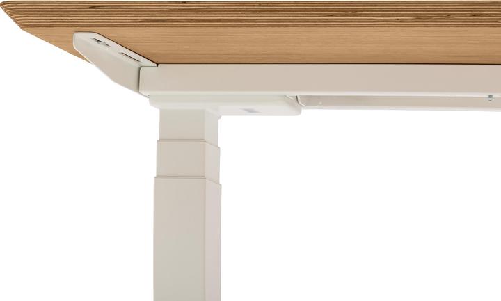 Immagine prodotto Oakywood Tavolo di legno per scrivania in piedi con regolazione dell'altezza - Legno massiccio - Impiallaccia (160 x 80 cm)