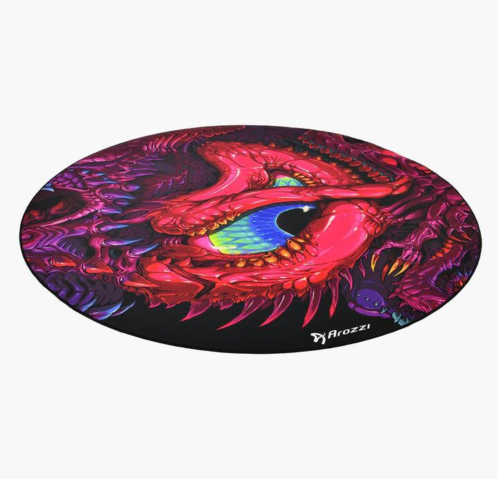 Actual product image Arozzi Zona Floorpad Crawling Chaos / Bodenschutzmatte / rund 121 cm Durchmesser / Drachen-Design (121 x 121 cm)