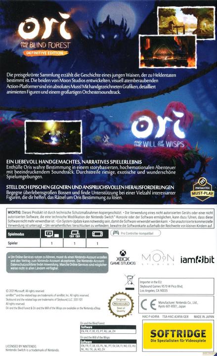 Immagine prodotto Skybound Ori - La collezione (Switch Lite, Switch OLED, Switch, DE)