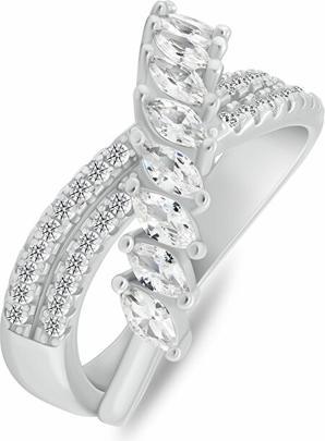 Actual product image Brilio Silver - Sparkling Silver Ring for Women with Zircons RI131W - Circuit: 56 mm (56)