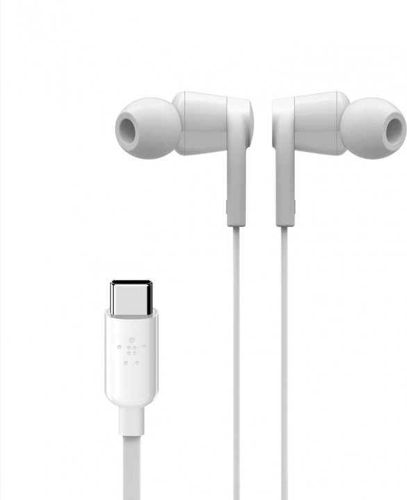 Actual product image Belkin Rockstar In-Ear Headphones USB-C Connector ws. (ANC, Cable)