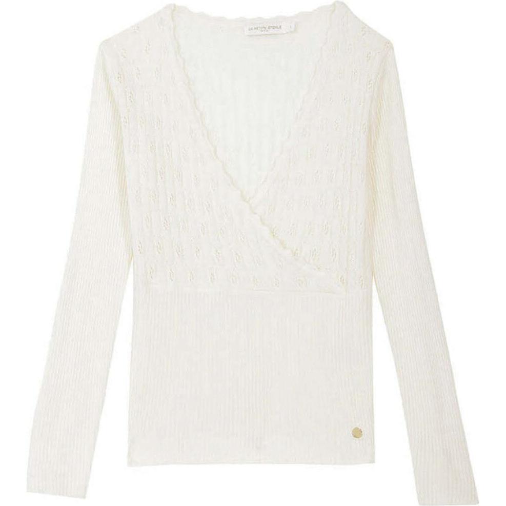 La Petite Étoile, Damen, Pullover, puover damen a petite étoie kia, Beige, (L)