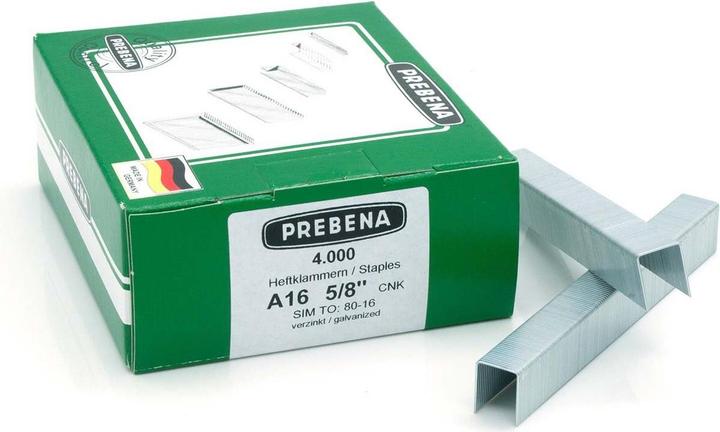 Produktbild Prebena Heftklammern verzinkt16 mm