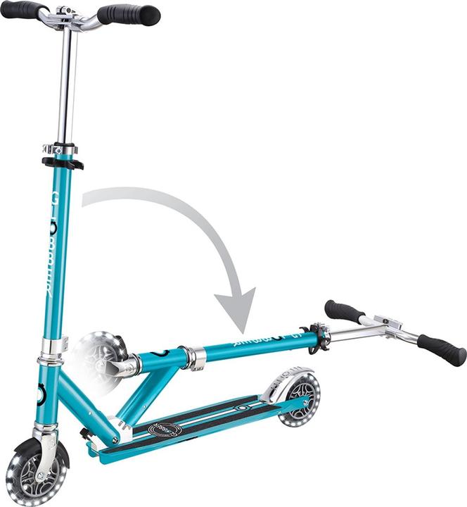 Globber Flow Element Lights Chrome Aqua (721-301)