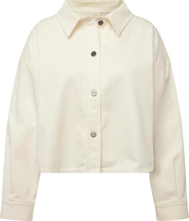 Image du produit Ulla Popken Veste en jean à col de chemise. Coton bio (54)