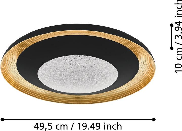 Actual product image EGLO Ceiling Light Canicosa 2 24,5W 3000lm Cold White (3000 lm)