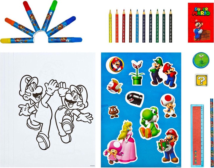 Produktbild NoName Super Mario Stationery Set Tower 35dlg