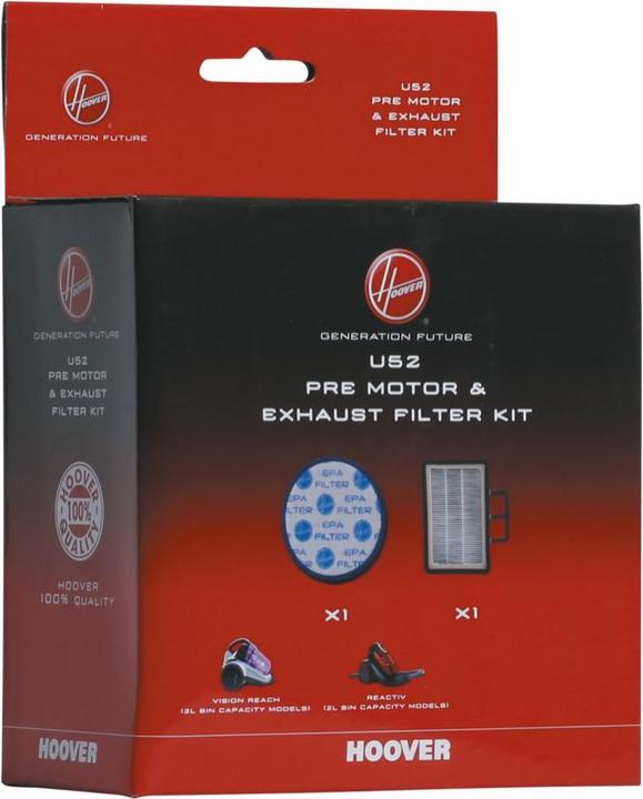 Image du produit Candy Hoover U52 Kit Filtre Moteur + Filtre Hepa