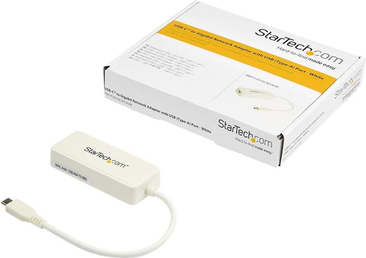 Image du produit StarTech .com Adaptateur Ethernet USB 3.1 USB-C avec port USB supplémentaire (USB-C, RJ45 (1x))