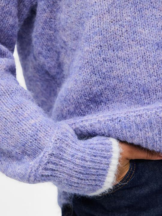 Image du produit Pieces Pcivy Ls O-Neck Contrast Knit Noos Bc (XS)